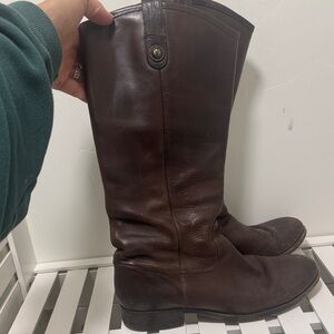 Frye Brown cowboy Boots- supple leather